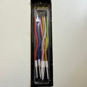 Multi Color Wavy Birthday Candles