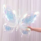24” Iridescent Butterfly Foil Balloon (4D)