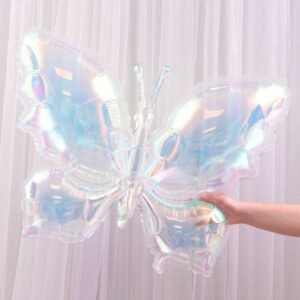 24” Iridescent Butterfly Foil Balloon (4D)