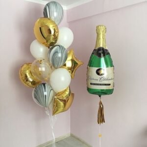Champagne Bottle Foil Balloon