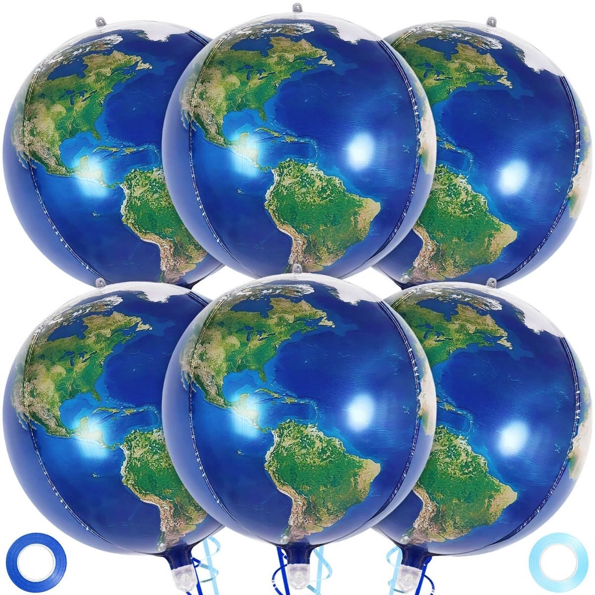 22” Orbz 4D Globe Foil Balloon