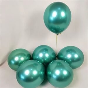 9” Chrome Green Balloons – Pack of 20