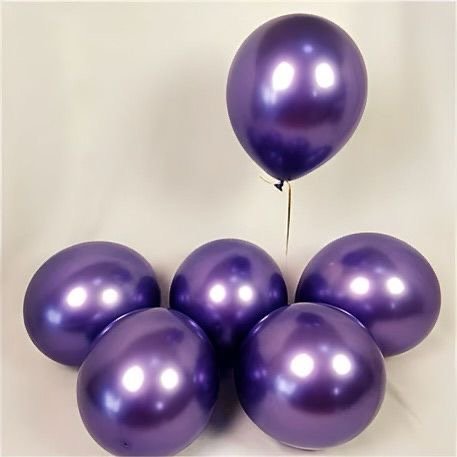 9” Chrome Purple Balloons - 20 pcs
