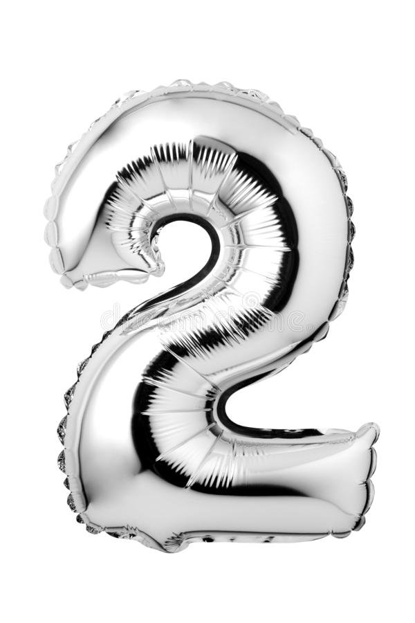 16” Number (0-9) Silver Foil Balloon